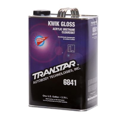 TRP6841 image(0) - Transtar Autobody Products 6841 - Kwik Acrylic Urethane Clearcoat - 1 Gallon Can - Gloss - 4:1 Mixing
