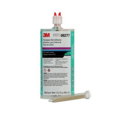MMM8277 image(0) - 3M 08277 Fiberglass Matting Adhesive, 400 mL Cartridge, Liquid/Viscous, White/Dark Green, 24 hr Curing