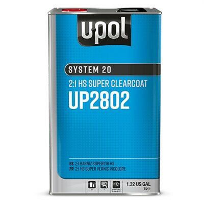 UPO2802 image(0) - U Pol Products SYSTEM 20 UP2802 National Rule HS Super Clearcoat, 5 L Tin, Gloss, 2:1 Mixing