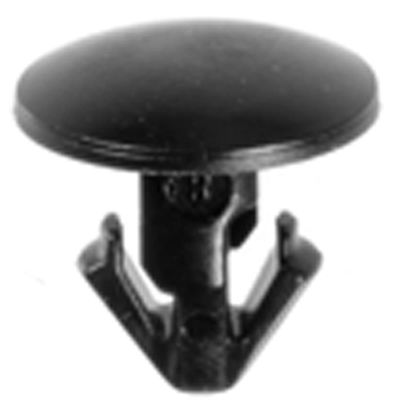 AVC21588 image(0) - AUVECO 21588 Single Head Type 4 Weatherstrip Retainer, 8 mm Dia Bottom Head, Nylon, Black