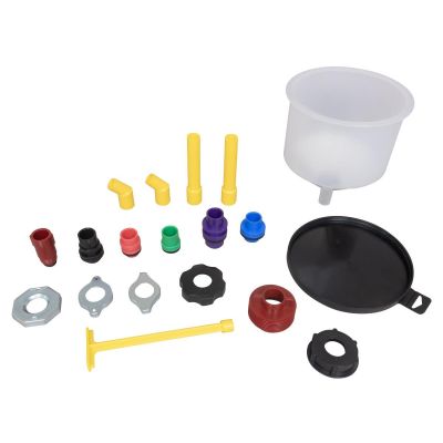 LIS24980 image(0) - Lisle Spill-Free Funnel Kit, 19 pc.