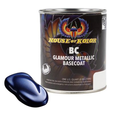 HOKBC05-Q01 image(0) - House Of Kolor SHIMRIN BC05-Q01 Glamour Metallics Series Universal Basecoat, 1 qt Can, Lapis Blue