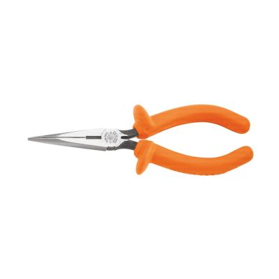 KLED2037INS image(0) - Klein Tools Pliers, Long Nose Side-Cutters, Insulated, 7-Inch