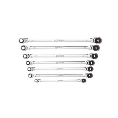 KTIXDKITDBM14 image(0) - K Tool International Wrench Set 7 Piece Metric Ratcheting Reversible Double Box Universal Spline 90 Tooth (KTIXDDBM4 and KTIXDDBM10)