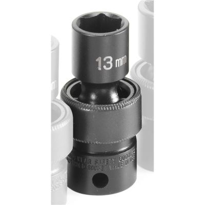 GRE1013UM image(0) - Grey Pneumatic 3/8" Drive x 13mm Standard Universal Socket
