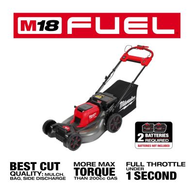 MLW2823-20 image(0) - Milwaukee Tool M18 FUEL 21 Inch Self-Propelled Dual Battery Mower