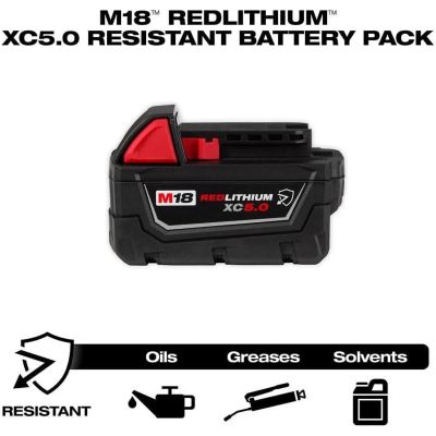 MLW48-11-1852R image(1) - Milwaukee Tool M18 REDLITHIUM XC5.0 Resistant Battery 2PK
