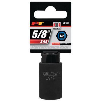 WLMM804 image(1) - Wilmar Corp. / Performance Tool 1/2" Dr. 5/8" 6pt Impact Socket