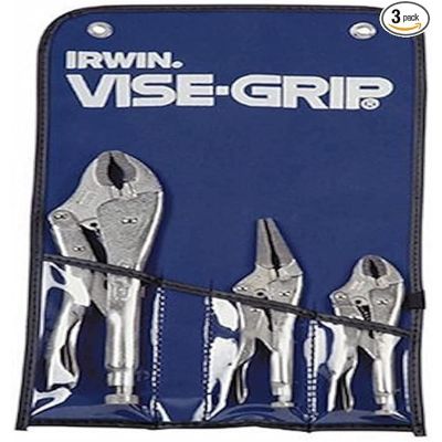 VGP73 image(0) - Vise Grip PLIER LCKNG ORIGINAL 3PC KIT BAG SET