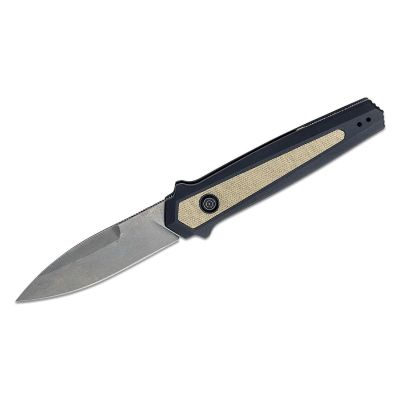 KER7950 image(0) - Kershaw Launch 15 Automatic Push-Button Lock Spear Point Blade EDC Folding Knife - Tan and Black - $1000 Min Vendor Direct Auto Knives Only. Cannot Ship to CA, CT, DE, MN. Contact Sales Rep.