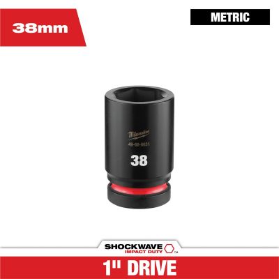 MLW49-66-6631 image(0) - Milwaukee Tool SHOCKWAVE&trade; Impact Duty 1" Drive 38MM Deep 6 Point Socket