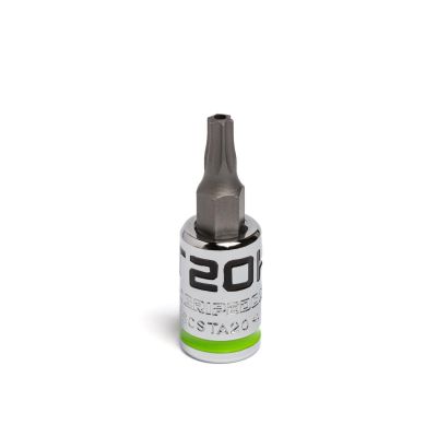 GETSCSTA20 image(0) - Grip Edge Tools 1/4" Dr RPT Security Star Bit Socket T20H