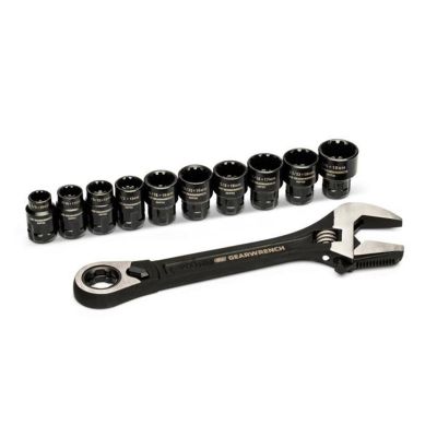 KDTGWPTAW8 image(0) - GearWrench 11 Piece Pass-Thru™ Adjustable Wrench Set