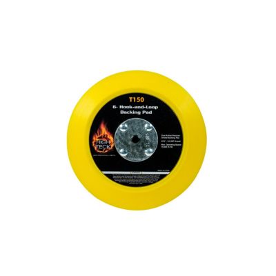 HITT150 image(0) - High Teck Products T150 Backing Pad, 6 in Dia, 10000 rpm, Medium Density, Hook and Loop, Polyurethane Foam