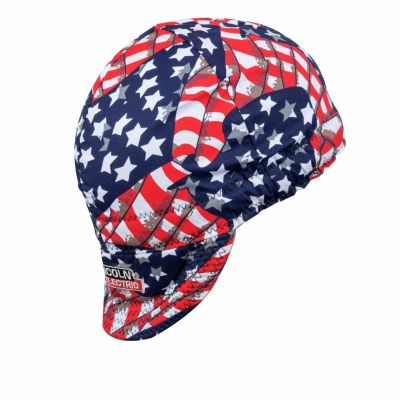 LEWK5589-1 image(0) - Lincoln Electric Premium American Print Cotton Welders Cap