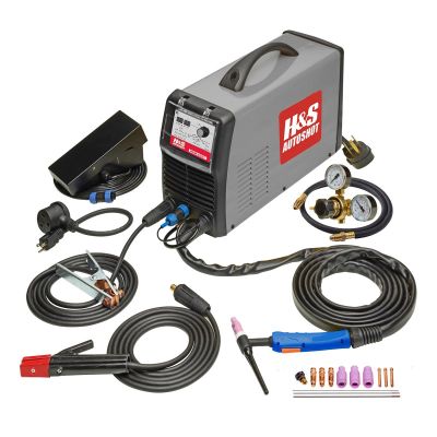 HSW6321 image(0) - H&S AutoShot HSW-6321 TIG Welder 200 Amp AC/DC Pulse Inverter with 16 Parameter Settings (110-240VAC)