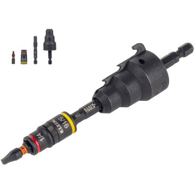 KLE85077INSR image(0) - Klein Tools Insulated Screwdriver Set Plus Magnetizer, 7-Piece