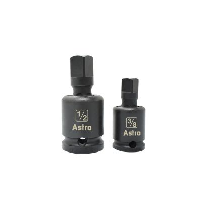 AST78342 image(0) - Astro Pneumatic 3/8" & 1/2" Pinless Universal Joint Impact Adapters
