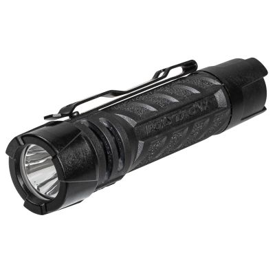 STL86000 image(0) - Streamlight PolyTac 1X Multi-Fuel Polymer Flashlight - Includes CR123A lithium and AA alkaline battery - Black