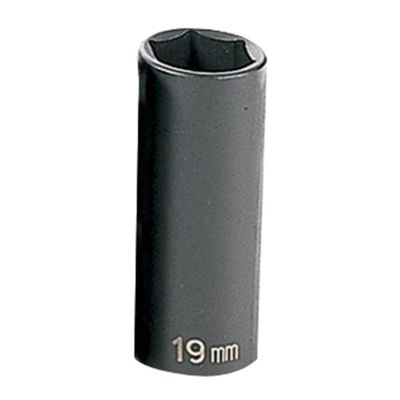 GRE1019MD image(1) - Grey Pneumatic 3/8" Drive x 19mm Deep Socket