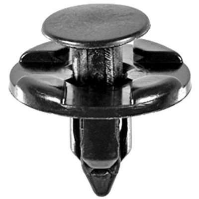 AVC21422 image(0) - AUVECO 21422 Push-Type with Drive Pin Front Bumper and Quarter Panel Retainer, 20 mm Dia Head, Nylon, Black
