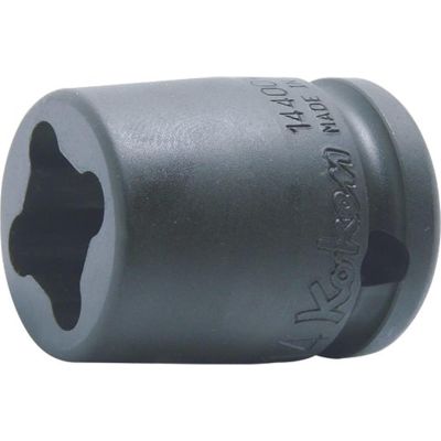KKN14400-17WN image(0) - Ko-ken USA 14400-17WN 1/2 Sq. Dr. Socket 17mm 4 point Length 40mm