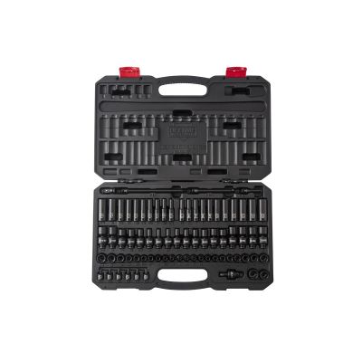 SUN1874 image(0) - SUNEX 1/4" DR 74 PC SAE/ MET MASTER IMPACT SET