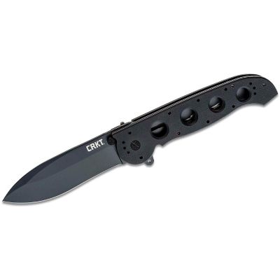 CRKM21-04G image(0) - CRKT (Columbia River Knife) M21-04G 1.4116 Corrosion Resistant Coating Plain Blade Folding Knife with Liner Lock G10 Handle - Black