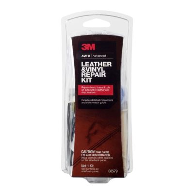 MMM8579 image(1) - 3M 08579 Leather and Vinyl Repair Kit, Red/Yellow/Blue/Green/Brown/Black/White, Liquid