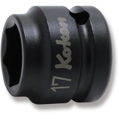 KKN14401MS-17 image(0) - Ko-ken USA 14401MS-17 1/2 Sq. Dr. Socket 17mm 6 point Length 26mm Thin walled