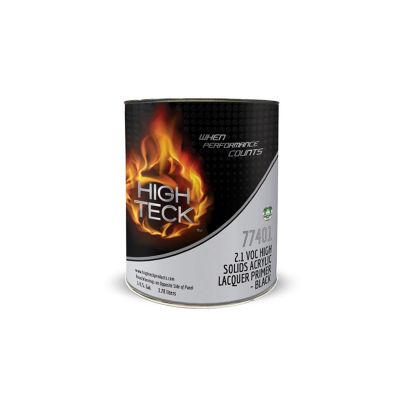 HIT77401-1 image(0) - High Teck Products 77401-1 High Solids Acrylic Lacquer Primer, 1 gal, Black, 2.1 lb/gal VOC, 1:1 Mixing