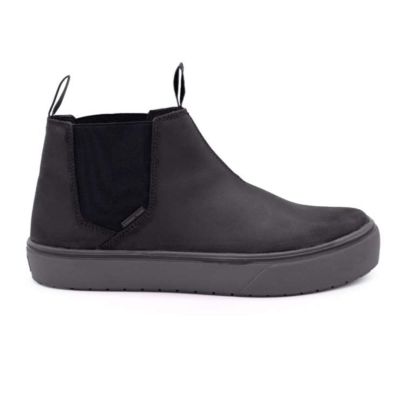 FSIAW7101-14EE image(0) - AIRWALK VENICE - Men's Leather Chelsea Slip On - CT|EH|SF|SR - Black / Forged Iron - Size: 14 - 2E - (Extra Wide)