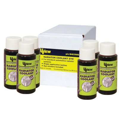 UVUB483906 image(1) - UVIEW RADIATOR COOLANT DYE 6 - 1OZ BOTTLES