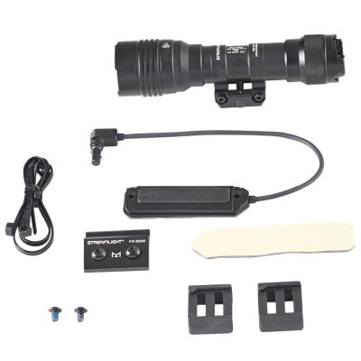 STL88127 image(0) - Streamlight ProTac Rail Mount HL-X Pro USB Long Range, Gun-Mounted Tactical Light - - Includes Jack-Cap, M-LOK Kit, Momentary Switch, Hardware Kit, 2.5 mm Allen Wrench,  SL-B26 battery pack, 40 Inch USB Cord - Black