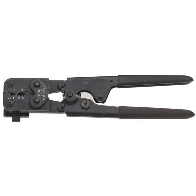 KLET1710 image(0) - Klein Tools Compound Action Ratcheting Crimper - Insulated Terminals