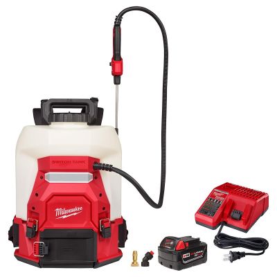 MLW3019-21PS image(0) - Milwaukee Tool M18 4-Gallon Backpack Sprayer with SWITCH TANK Kit