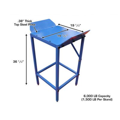 ATEATTD-SLJ-A000 image(1) - Atlas Automotive Equipment Alignment Wheel Stand Package Set of 4