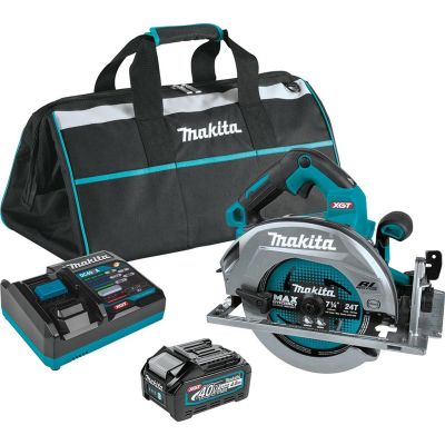 MAKGSH01M1 image(0) - Makita 40V max XGT® Brushless Cordless 7-1/4" Circular Saw Kit, AWS® Capable, bag, with one battery (4.0Ah)
