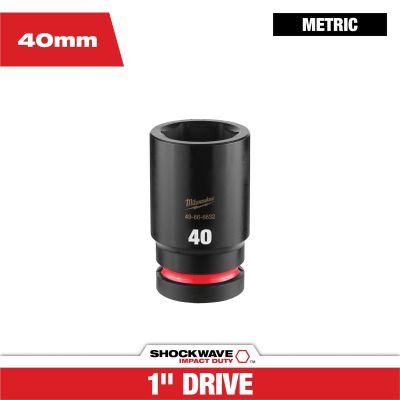 MLW49-66-6632 image(0) - Milwaukee Tool SHOCKWAVE&trade; Impact Duty 1" Drive 40MM Deep 6 Point Socket