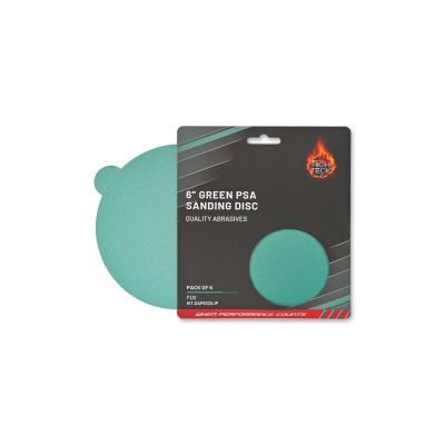 HITDAP6180JP image(0) - High Teck Products (5 pcs pack) 6" GREEN PSA Sanding Disc 180 Grit