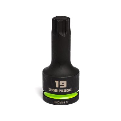 GETIHDM19 image(0) - Grip Edge Tools 19mm 3/4" Dr Impact RPT Hex bit socket