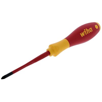 WIH32145 image(0) - Wiha Tools Insul. SlimLine Phillips Screwdriver w/ Cushion Grip #1 x 80
