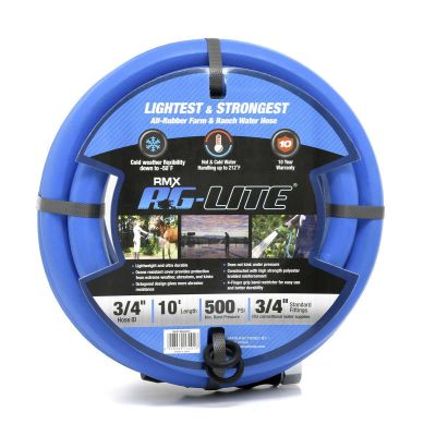 BLBBSAL3410 image(0) - BluBird Ag Lite 3/4" X 10' Rubber Water Hose