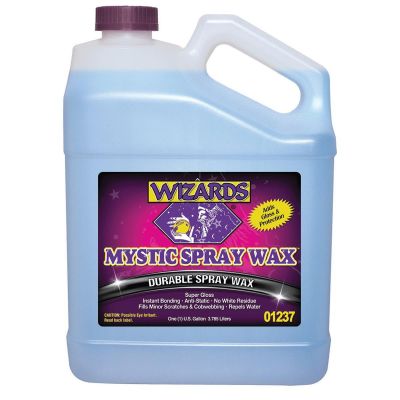WZP01237 image(0) - Wizards Products Mystic Spray Wax 01237 Slick Finish Detailer, 1 gal Can, Off-White