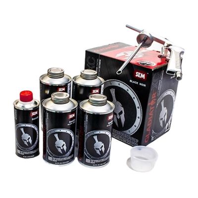 SEM56650 image(0) - SEM Products GLADIATOR XC BLACK BED LINER KIT W/GUN