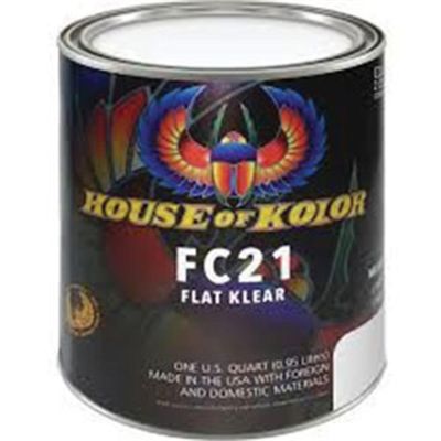 HOKFC21-Q01 image(0) - House Of Kolor FC21-Q01 Low VOC Urethane Flat Clearcoat, 1 qt Can