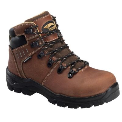 FSIA7451-7M image(0) - Avenger Work Boots Foundation - Women's Boots - Carbon Nano-Fiber Toe - IC|EH|SR|PR - Brown/Black -Size: 7 - D - (Regular)