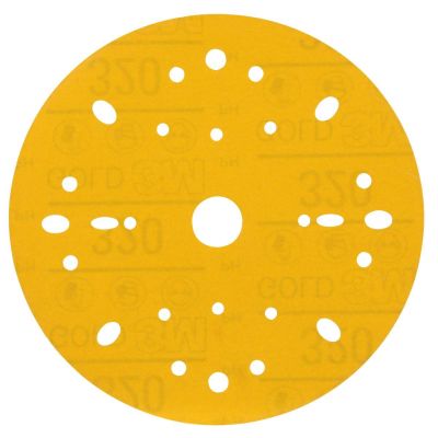 MMM09287 image(0) - 3M  Hookit Gold Abrasive Disc 09287, 320, 6-inch (150mm), Dust-Free