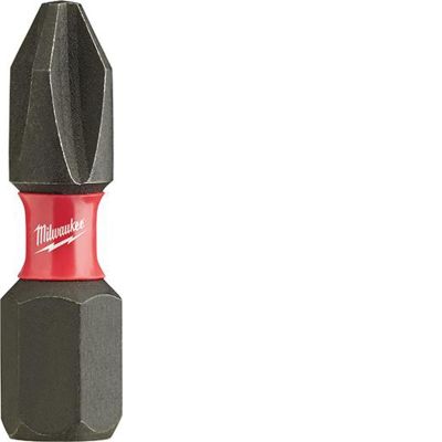 MLW48-32-4712 image(0) - Milwaukee Tool SHOCKWAVE Impact Phillips #2 Insert Bits (Bulk 25)