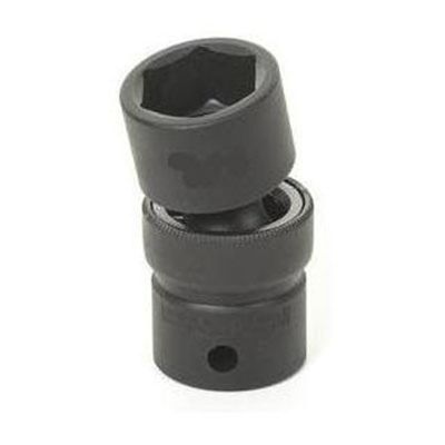 GRE2121UM image(1) - Grey Pneumatic 1/2" Drive x 21mm Standard Universal- 12 Point Socket - Black
